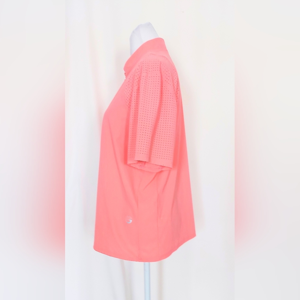 Foray Golf Ladies 1/4 Zip Short Sleeve Golf Polo Shirt Size XL - Picture 4 of 9